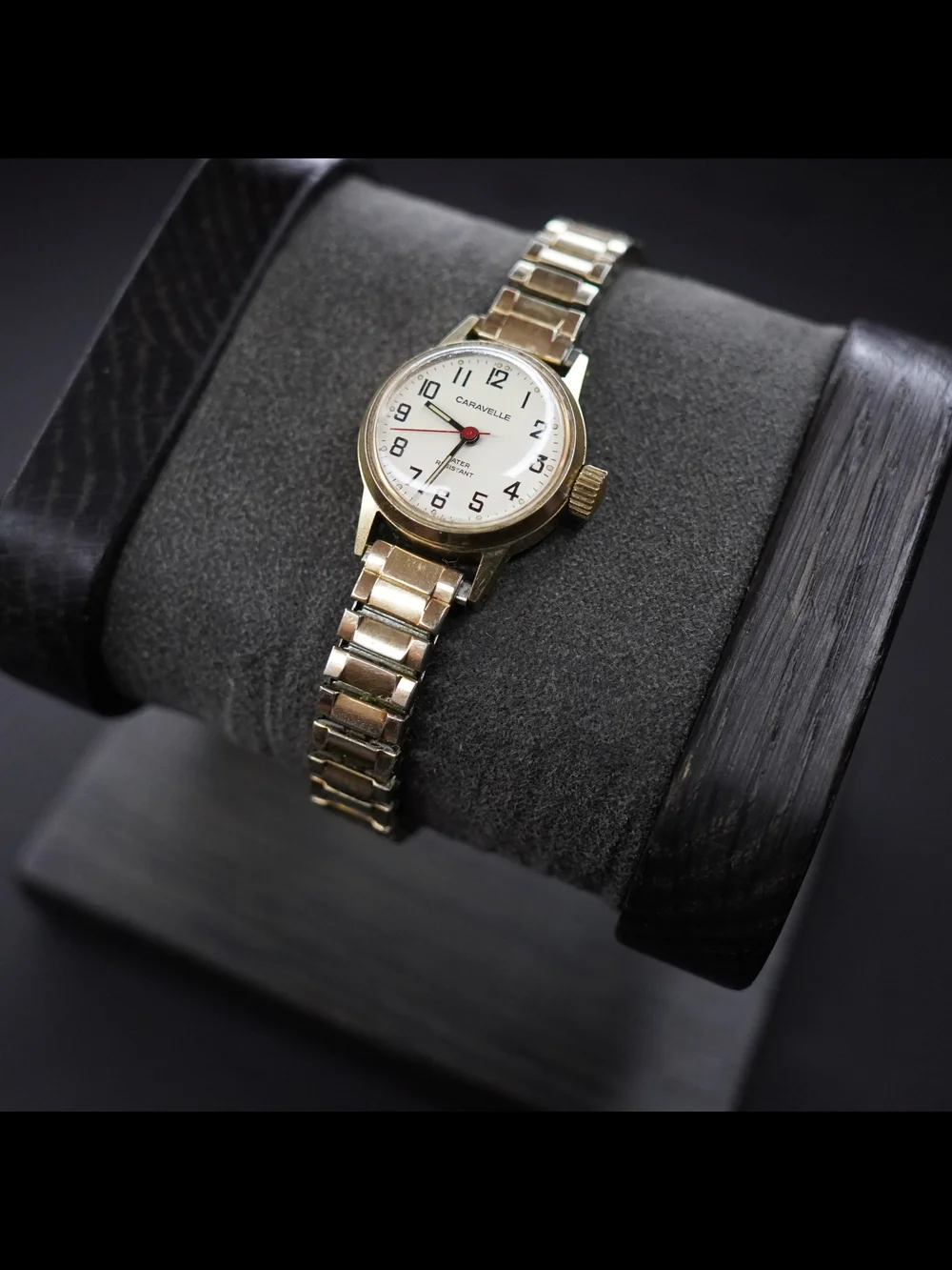 Vintage 1978 Caravelle by Bulova Swiss Water Resistant GoldTone Mechanical Watch